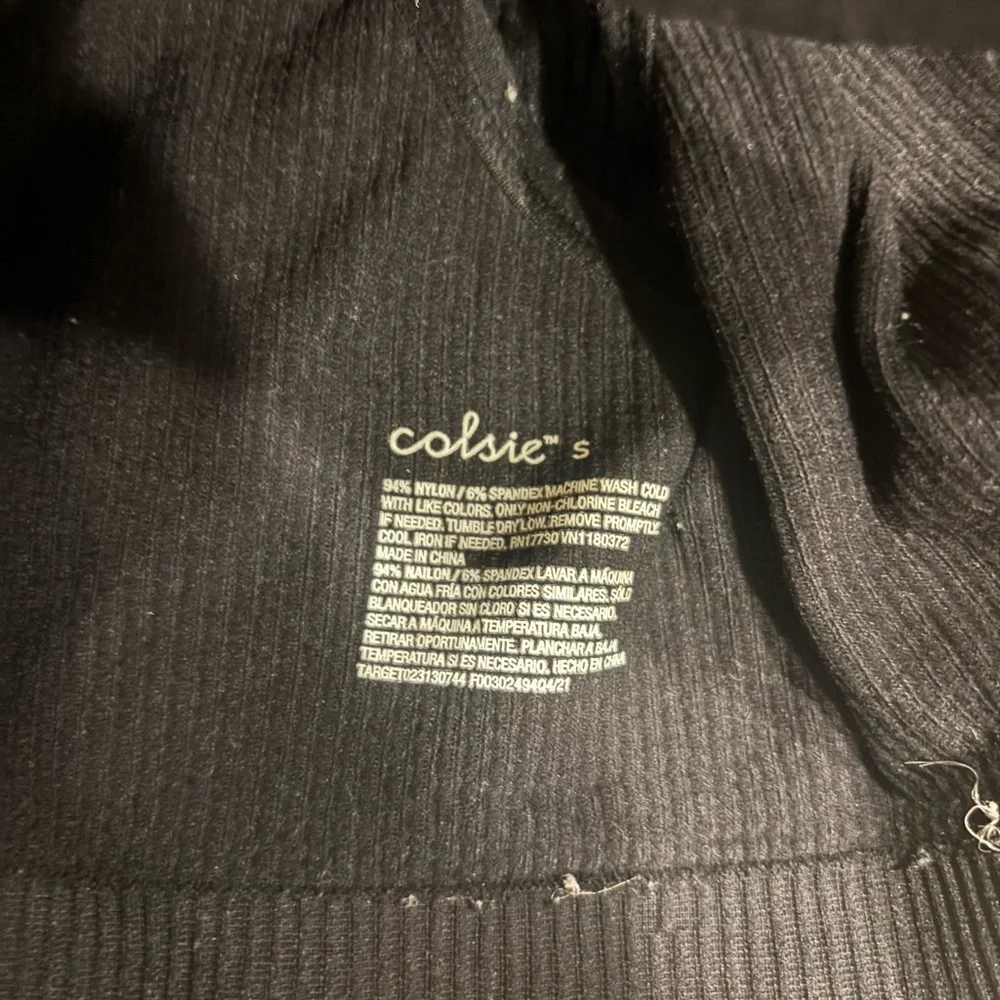 Target Colsie Black Ribbed Athletic Set - Picture 3 of 3